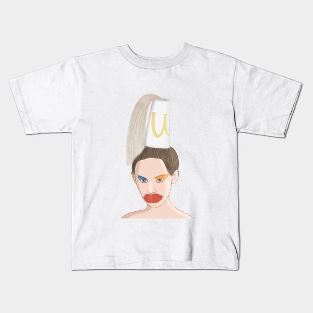 Drink girl Kids T-Shirt by lizajambalaya